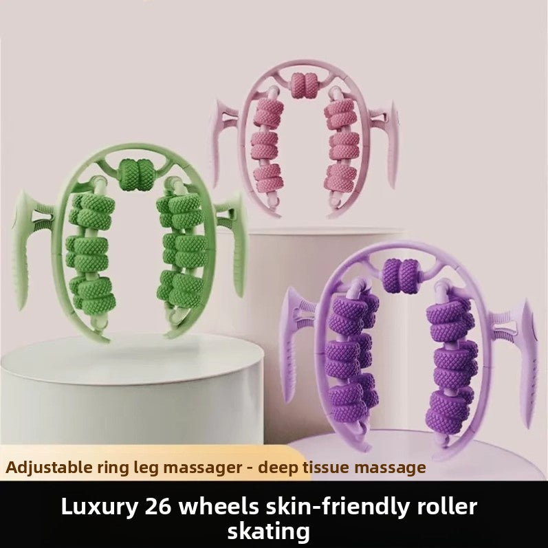 26-Wheel Leg Massager Roller for Muscle Relaxation